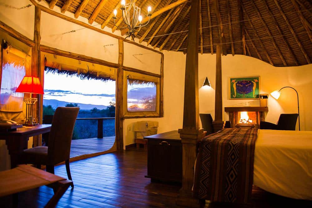 Rundreise Kenia, Schlafzimmer, Tawi Lodge, Aboseli Nationalpark, Kenia Safari