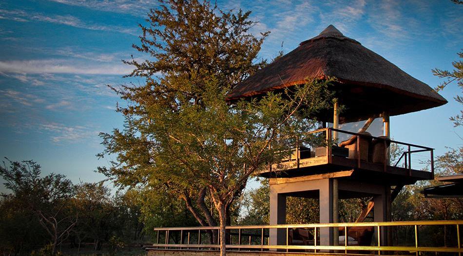 Privatreise Südafrika, Aussichtsplattform, Jamala Madikwe, Royal Safari Lodge, Madikwe Game Reserve, Südafrika