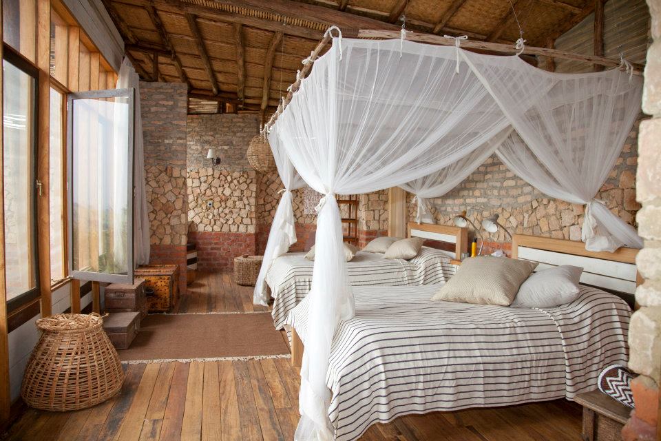 Individualreise Uganda, Schlafzimmer, Kyambura Gorge Lodge, Queen Elizabeth National Park, Uganda