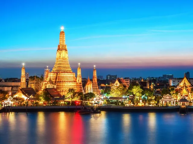 Bangkok bei Nacht, Thailand Reise