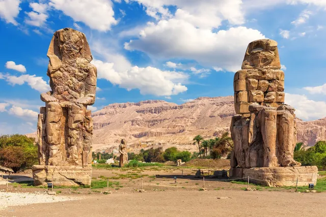 Kolosse von Memnon, Ägypten Nilkreuzfahrt