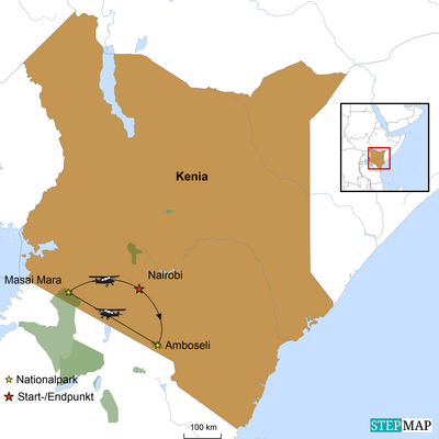 Reiseverlauf, Natur Pur, Kenia Reise