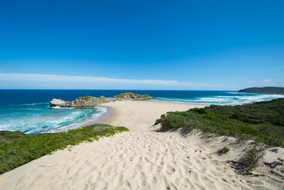Strand von Plettenberg Bay, Südafrika Reise