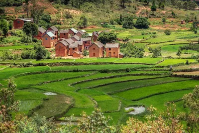 Antananarivom Hochlandhäuser, Madagaskar Reise