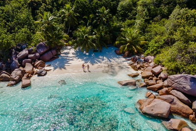 Strand, Granitfelsen, Seychellen Luxusreise