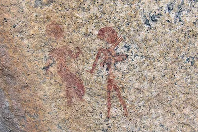 Felsmalereien, Erongo Massiv, Namibia Reise