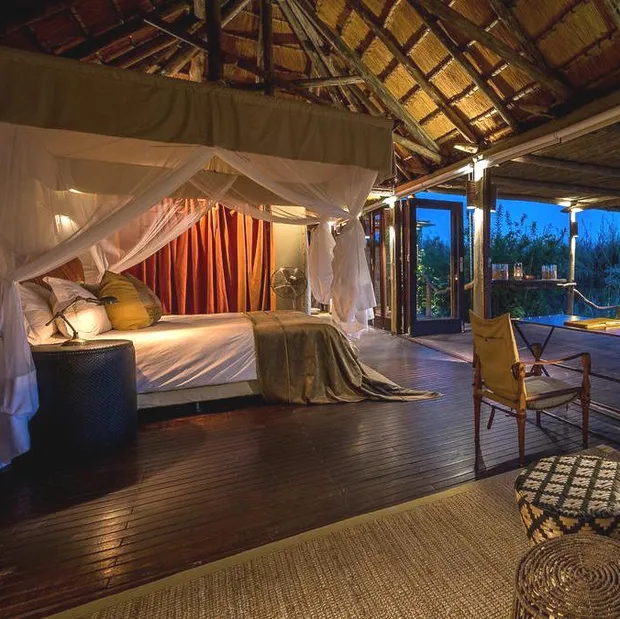 Wohnbereich Serra Cafema Camp, Namibia Rundreise 