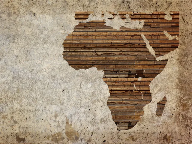 Karte von Afrika in Holz, Afrika Privatreisen mit Africa Royal Tours