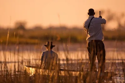 Mokoro Flussfahrt, Botswana Simbabwe