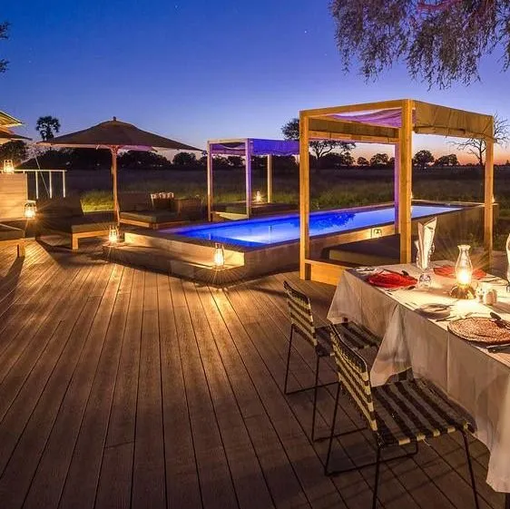 Poolbereich, Linkwasha Camp, Simbabwe Rundreise