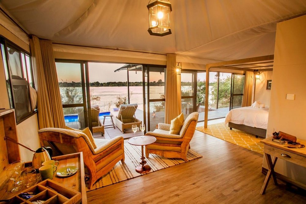 Suite, Old Drift Lodge, Sambesi Nationalpark, Simbabwe Reisen