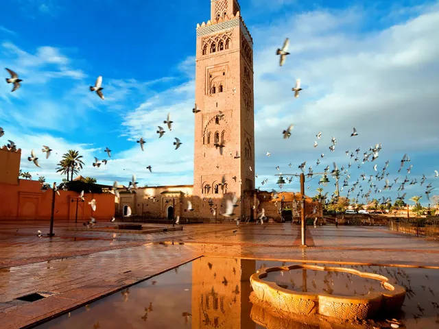 Koutoubia Moschee in Marrakesch, Marokko Reise