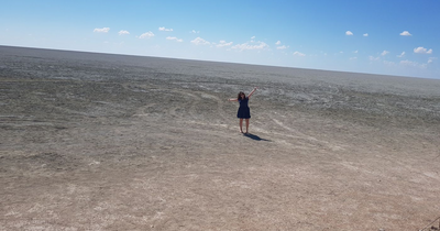 Antonia Süß im Etosha Nationalpark, Namibia Reisen