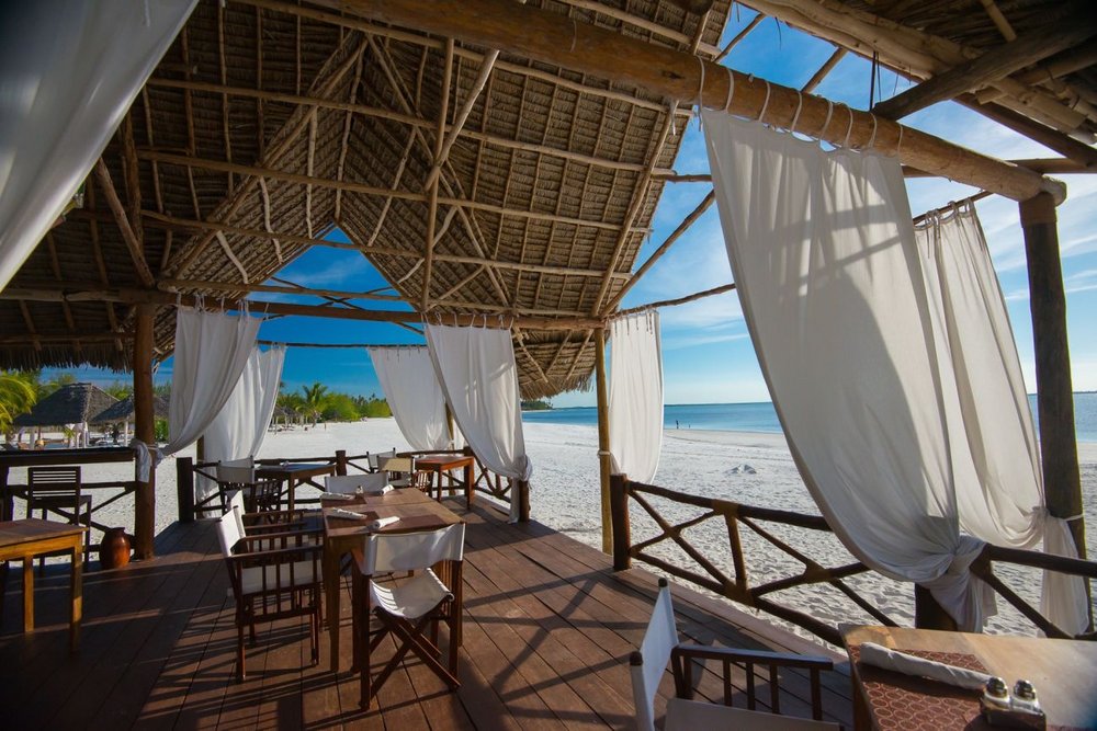 Tansania Luxusreise, Essbereich, Konokono Beach Resort, Sansibar