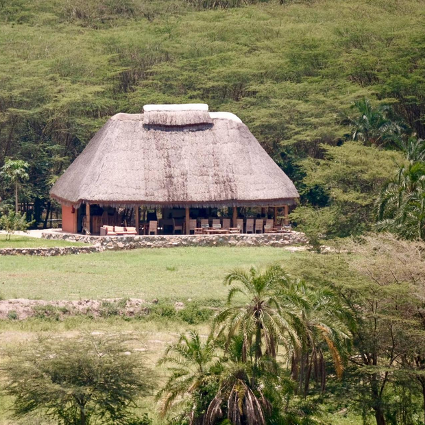 Aerial View, Enjojo Lodge, Ishasha Sektor, Uganda Rundreise