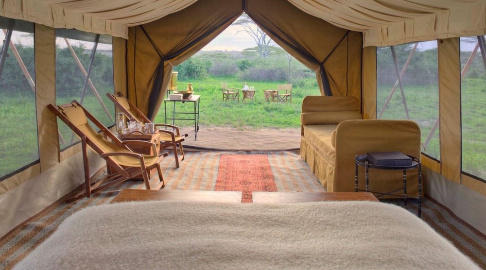 Individualreise Tansania, Blick aus dem Zelt, andBeyond Serengeti Under Canvas, Tansania