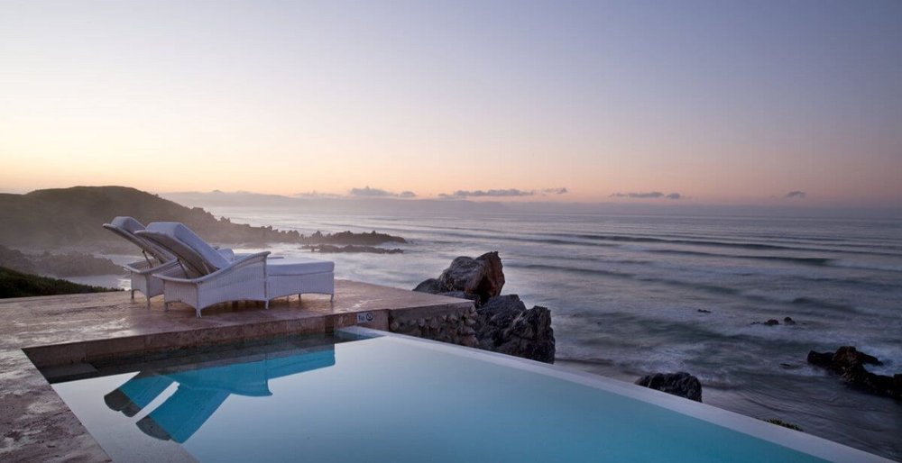 Luxusreise Südafrika, Pool, Birkenhead House, Hermanus, Südafrika