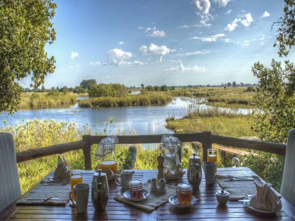 Terrasse Camp Shinde, Botswana Safari Reise, Okavango Delta
