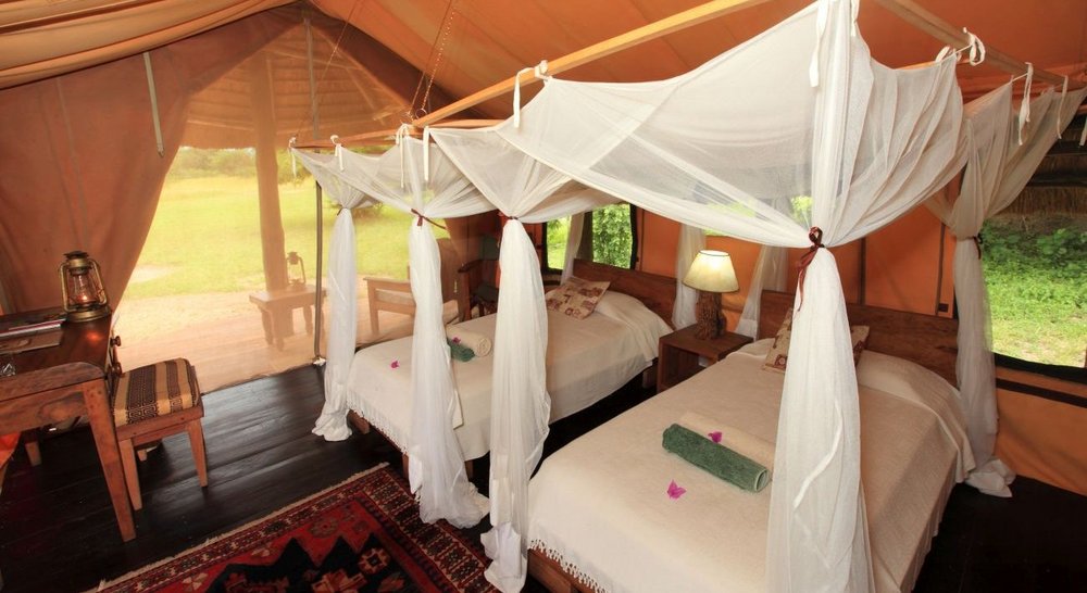 Privatreise Uganda, Schlafzimmer, Semliki Safari Lodge, Uganda