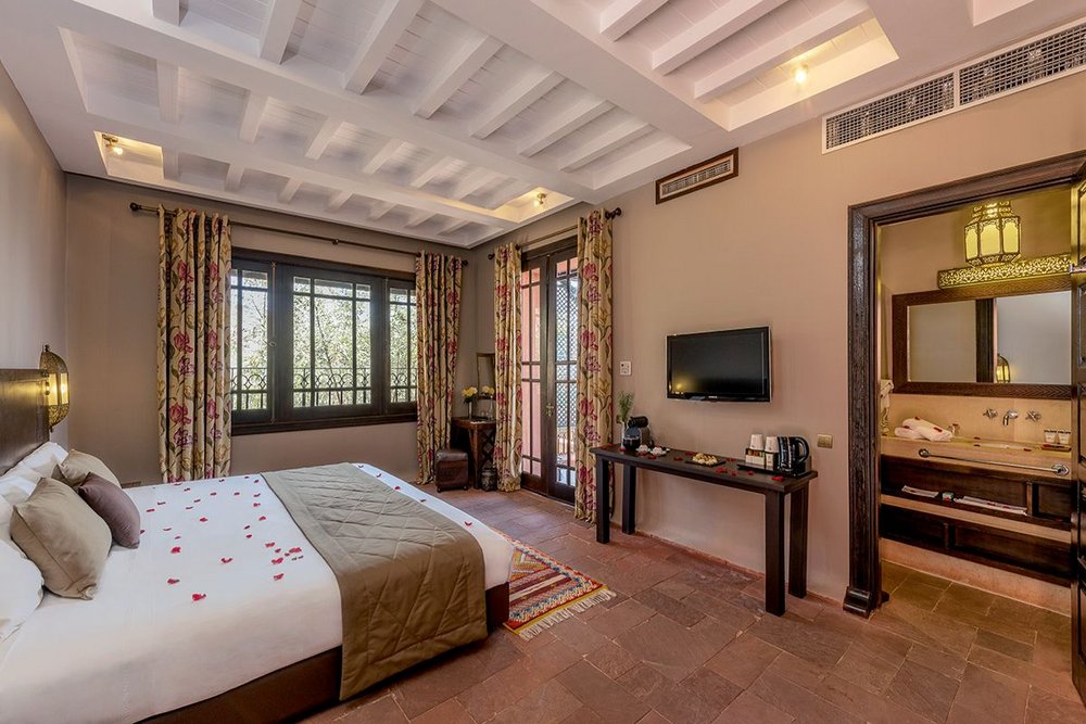 Rundreise Marokko ,Schlafzimmer, Widiane Suites & Spa, Bin El Ouidane See, Marokko