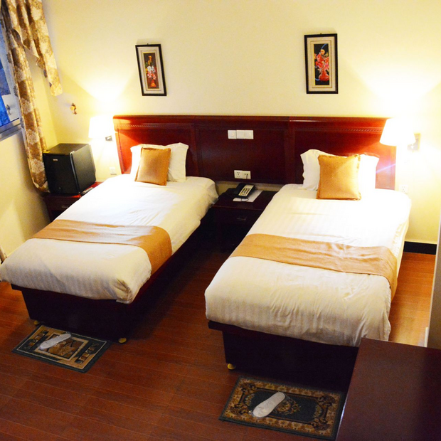 Doppelzimmer, Yared Zema International Hotel, Rundreise Äthiopien 