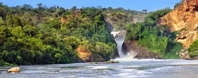 Murchison Falls Nationalpark, Uganda Reise, Wasserfall 