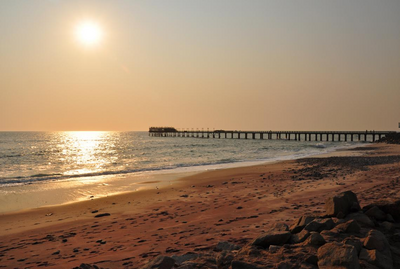 Strand Swakopmund, Flugsafari Namibia 