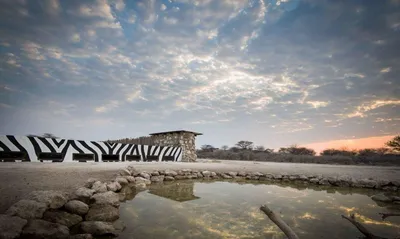 Onkolo Hide, Onguma The Fort, Namibia Reise
