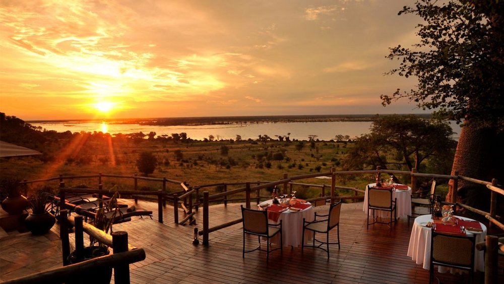 Safari Reise Botswana, Sonnenuntergang Ngoma Safari Lodge