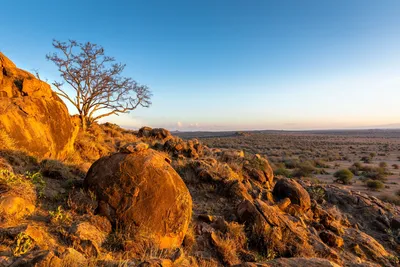 Landschaft in Laikipia, Kenia Reise