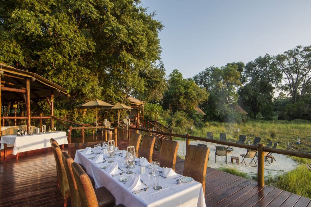 Restaurant, Camp Kanana, Botswana Reise, Okavango Delta 