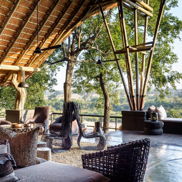 Terrasse, Singita Boulders Lodge, Krüger National Park, Südafrika Rundreise