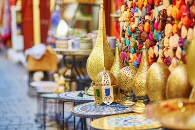 Orientalische Waren, Fes, Marokko Luxusreise