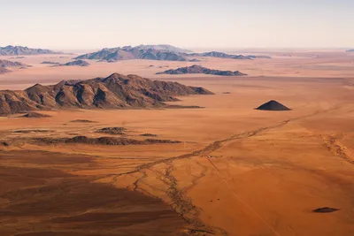 Flug über die Namib