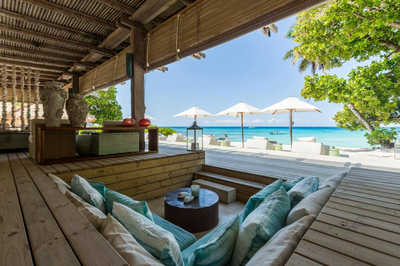 Private Terrasse, North Island, Seychellen Rundreise
