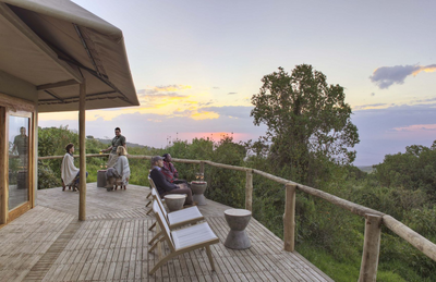 Terrasse, The Highlands, Ngorongoro Nationalpark, Tansania Reisen