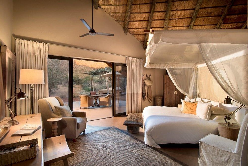 Zimmer im Tswalu Kalahri, Südafrika Luxusreise 
