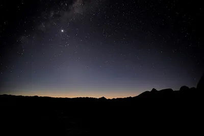 Sternenhimmel über der Wüste Namib