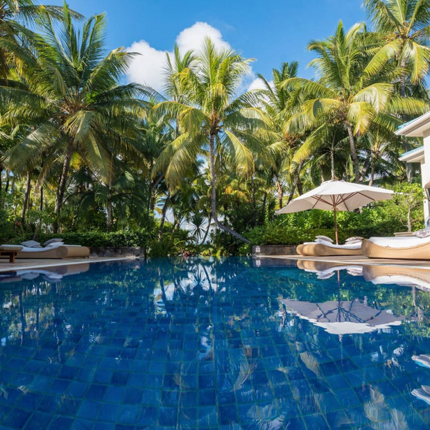 Pool im One&Only Le Saint Géran, Mauritius Reise