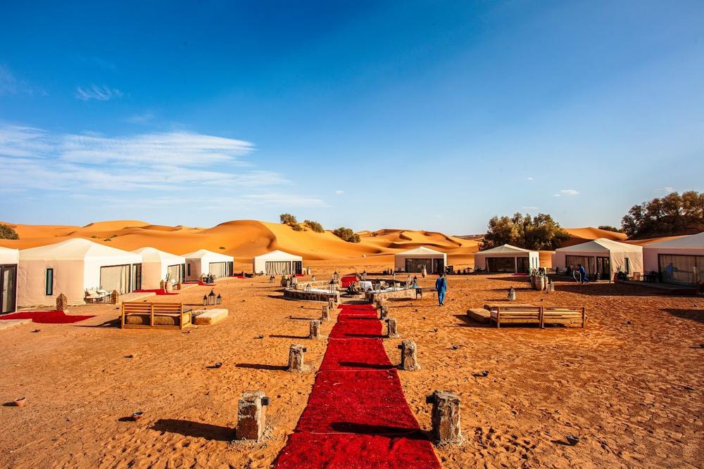 Merzouga Luxury Desert Camp, Erga Chebbi, Marokko Reise