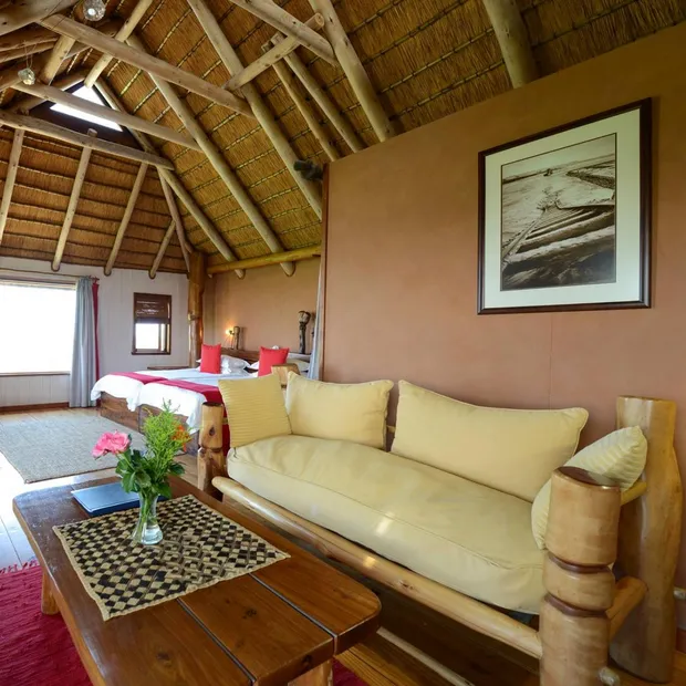 Wohnzimmer, The Stilz, Hotel, Swakopmund, Namibia Rundreise