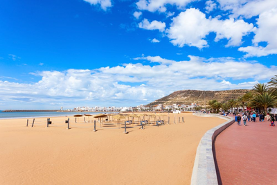 Rundreise Marokko, Uferpromenade, Agadir, Marokko Reise