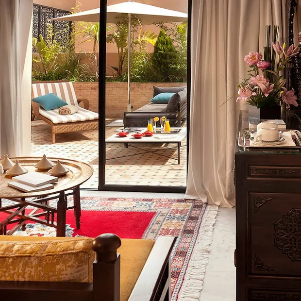 Privatreise Marokko, Wohnbereich, Riad Fes, Marokko