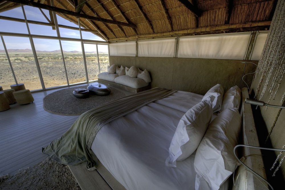 Schlafbereich Little Kulala Lodge, Namibia Rundreise, Namibwüste 