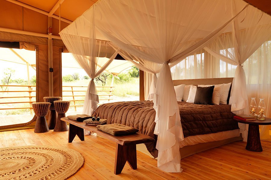 Privatreise Tansania, Schlafzimmer, Serengeti Bushtops Camp, Tansania Safari