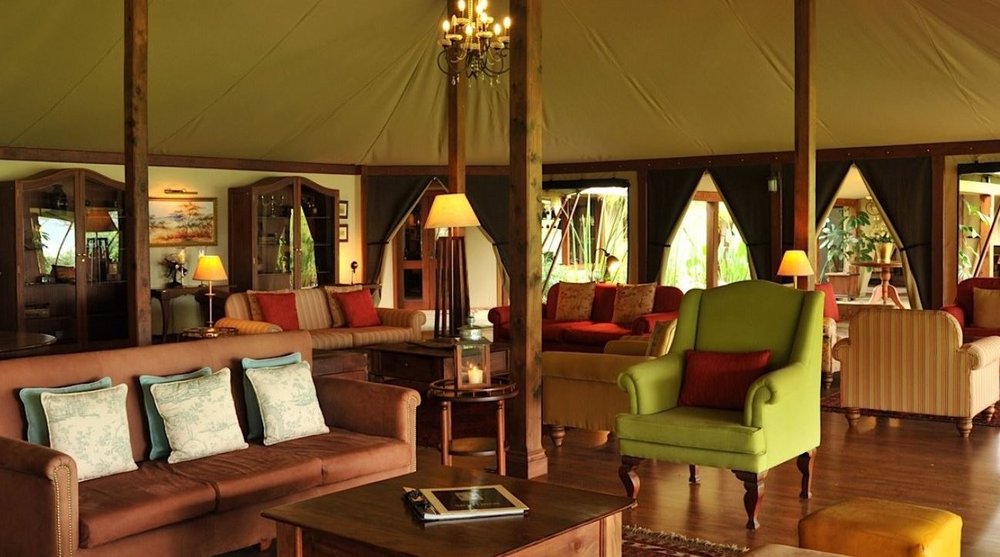 Privatreise Kenia, Aufenthaltsbereich, Lake Elementeita Serena Camp, Nakuru, Kenia Safari