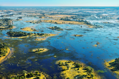 Okavango Delta, Aerial View, Botswana und Südafrika Reise