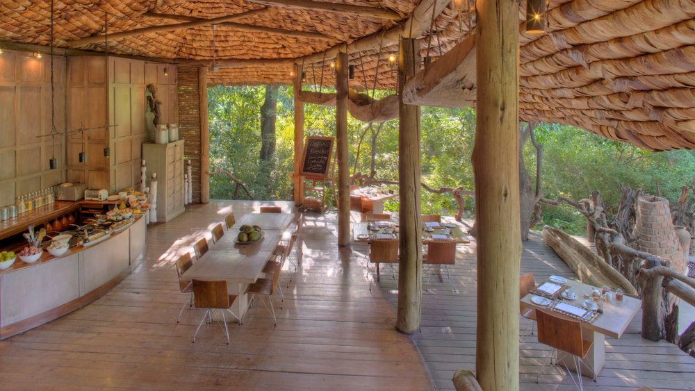 Luxusreise Tansania, Terrasse, &Beyond Lake Manyara Tree Lodge, Tansania Safari