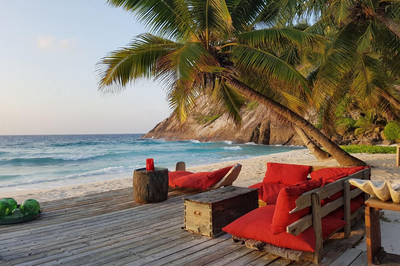 Chill out Area, North Island, Seychellen Rundreise