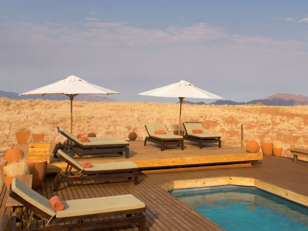 Pool Wolwedans Dunes Lodge, Namibia Luxusreise 